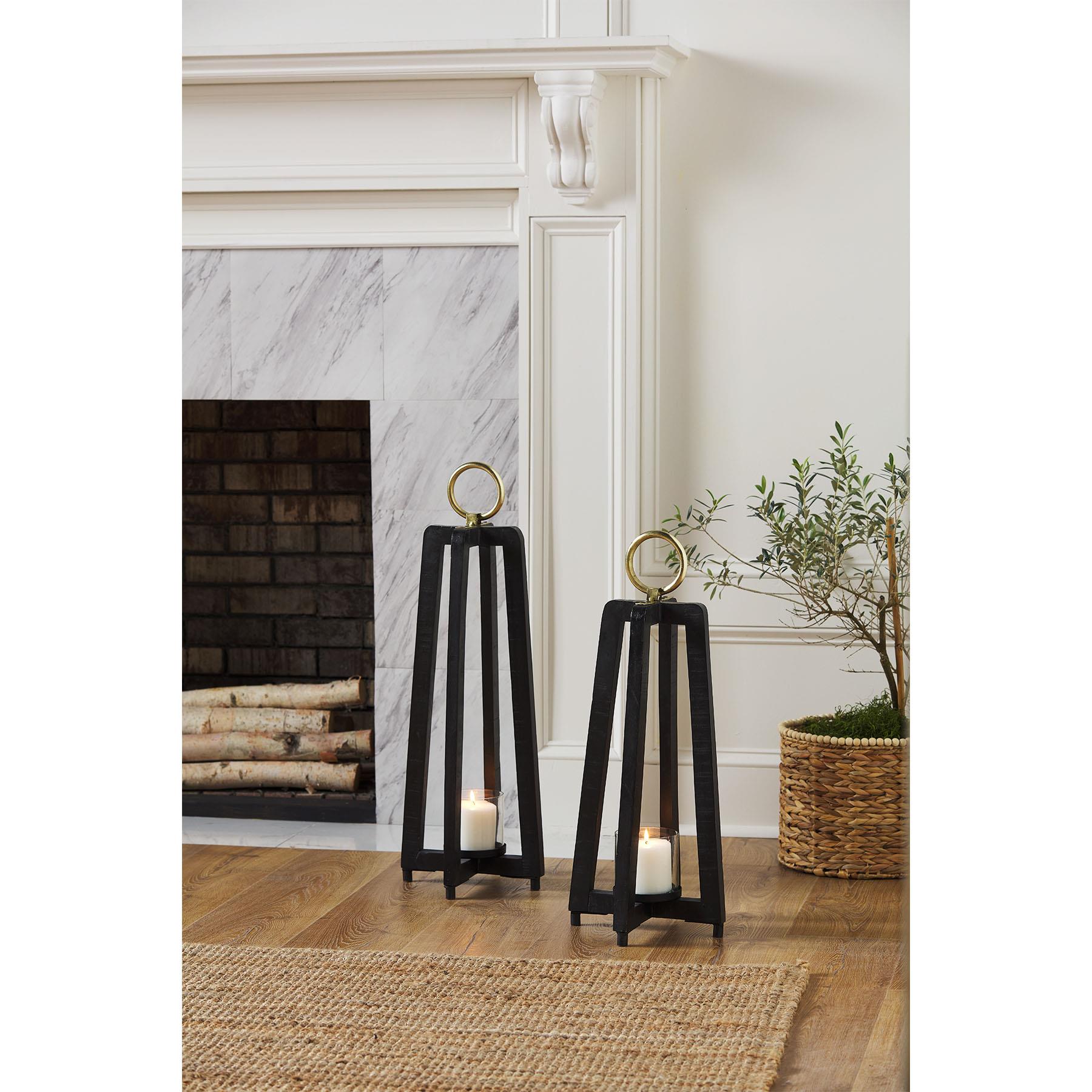 Black floor lantern outlet